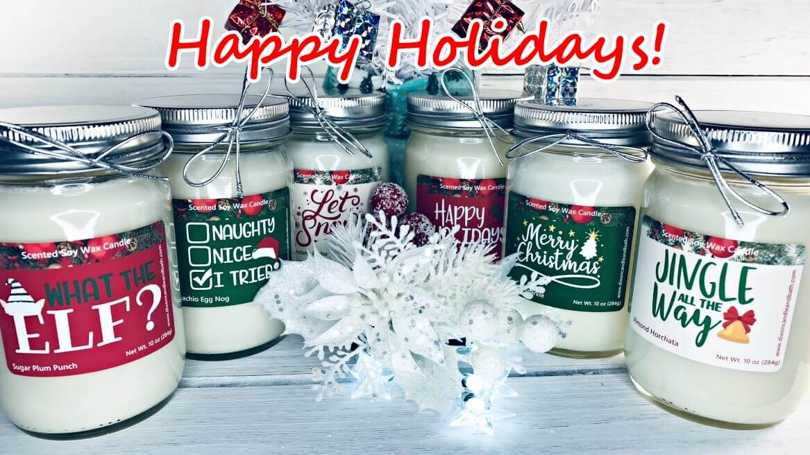 Happy Holidays Winter Candle Scents